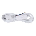 230VAC power cable with switch 2*0.75mm2, 3m White