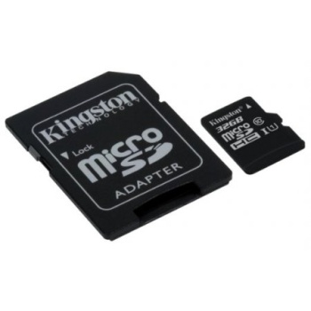 Mälukaart 32GB Micro SDHC Class 10 UHS-I SD adapter Kingston