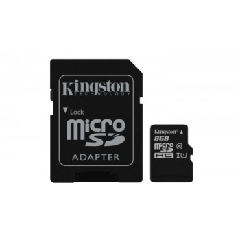 Mälukaart 8GB Micro SDHC Class 10 UHS-I SD adapter Kingston