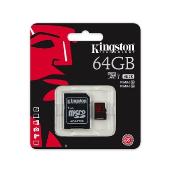 Mälukaart 64GB Micro SDXC UHS-I class 3 SD adapter Kingston