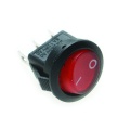 Rocker switch round  ON-ON 3A Red