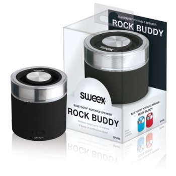 Mini aktiivkõlar, USB, Bluetooth Sweex Rock Buddy Black