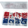 Set 150pc wire terminal kit Red Blue