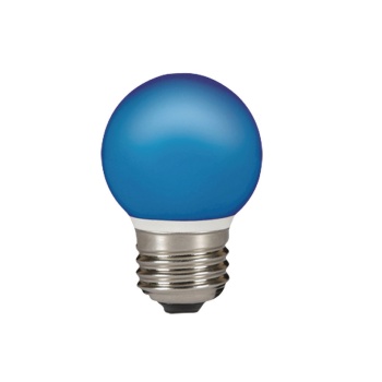 LED lamp sinine E27 G45 IP44 230VAC 0.5W 80lm mini globe