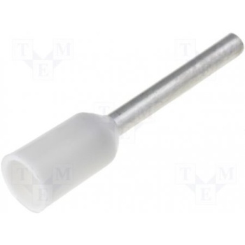 Cable End Single End 0.5mm 10mm White