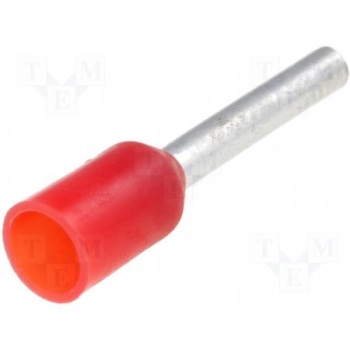 Cable End Single End 1.0mm 10mm Red