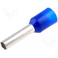 Cable End Single End 2.5mm 10mm Blue
