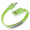 USB-A штекер - USB micro B штекер 0.2м Зеленый