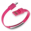 Käepael USB-A pistik - USB micro B pistik 0.2m Roosa