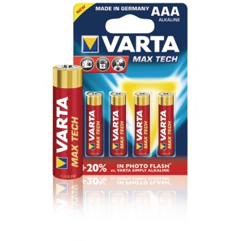 Alkaline Battery AAA 1.5 V Max Tech 4-Blister