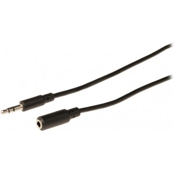 3.5mm stereo pikendus kaabel 2m must 50431-GBY