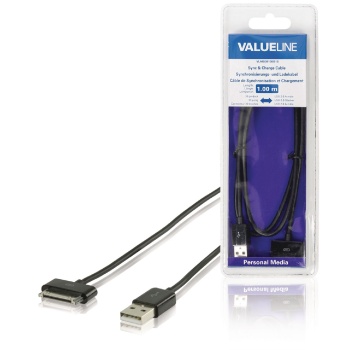 Sync And Charge Cable Apple Dock 30-pin - A Male 1.00 M Blac
