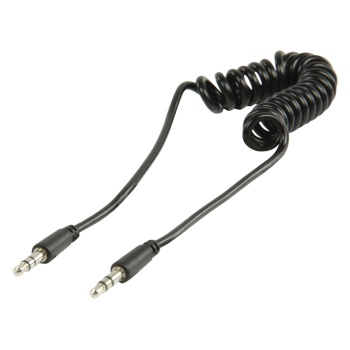 Stereo Audio Cable 3.5 Mm Male - 3.5 Mm Male 1.00 M Black, Valueline