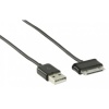 USB2.0 kaabel A-Samsung Tab 30pin 1m, must