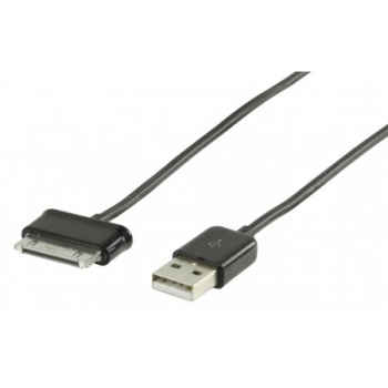 USB2.0 kaabel A-Samsung Tab 30pin 2m, must