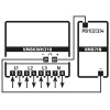 Velbus - Three-phase four-wire electronic DIN rail kWh meter - 7 din modules