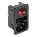 Power connector on the panel fuse box switch 250V 10A C14