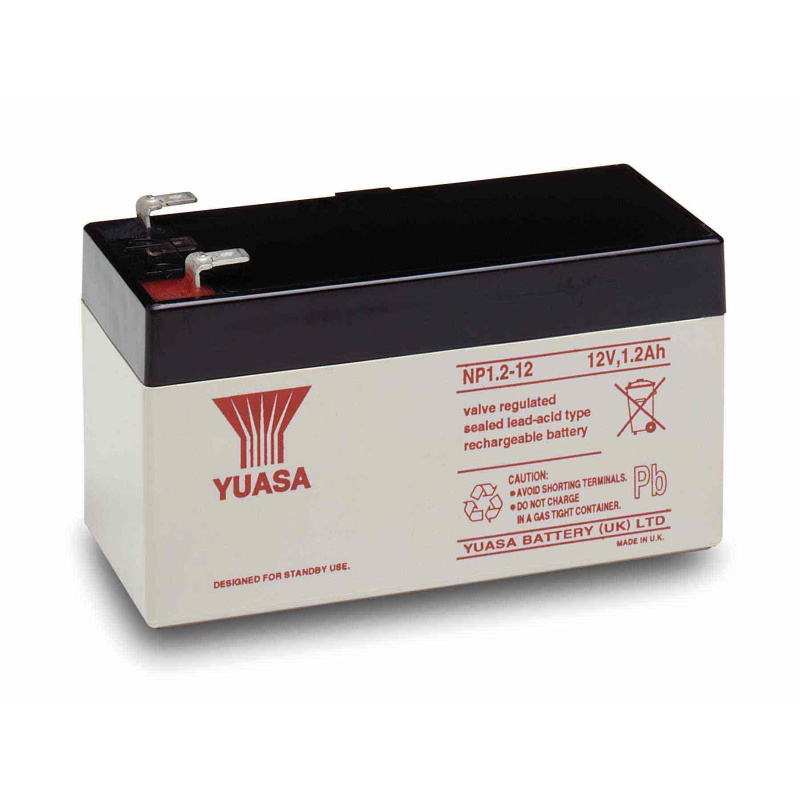 Lead battery Yuasa 12V 1.2Ah 97*48*55mm klemm 4.75mm - Oomipood