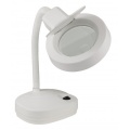 Table lamp with magnifying glass 10cm 32-LED 3W 3D+8D White