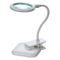 Table lamp with magnifying glass 10cm 18C+18W LED 3D+12D USB power