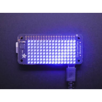Adafruit CharliePlex LED Matrix Bonnet - 8x16 Blue LEDs