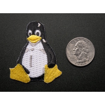 Linux "Tux" Penguin - Skill badge, iron-on patch