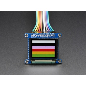 OLED Breakout Board - 16-bit Color 1.27" w/microSD holder