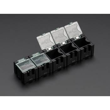 Antistatic Modular Snap Boxes - SMD component storage - 5 pack