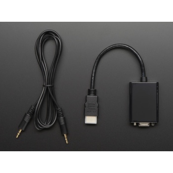 HDMI to VGA Video Adapter and 3.5mm Male/Male Stereo Cable