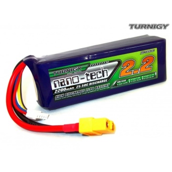 Battery Turnigy nano-tech Li-Po 2200mAh 4S 25-50C