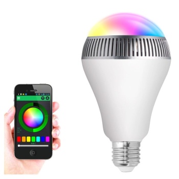 LED pirn E27 RGB 5W, Bluetooth kõlar, Android iOS