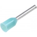 Cable End Single End 0.38mm 8mm turquoise