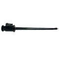 Clip-on probe; hook type; for wire 40mm Black