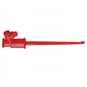 Clip-on probe; hook type; for wire 40mm Red