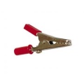 Alligator terminal/clamp 55mm/screw Red