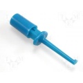 Clip-on probe; hook type; 0.3A; 60VDC 40mm Blue