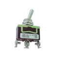 Toggle-switch (ON)-OFF-(ON) 10A 250V spdt, M12x0.75