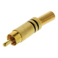 Connector RCA Male Gold/Black
