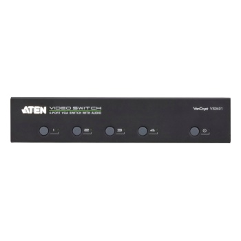 4-port Vga Switch With Audio Support Black, Aten
