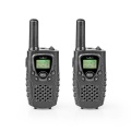 Walkie-Talkie Set | 2 Handsets | Up to 8 km | Frequency channels: 8 | PTT / VOX | up to 2.5 Hours | Headphone output | Black