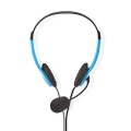 PC Headset | On-Ear | Stereo | 2x 3.5 mm | Fold-Away Microphone | Blue