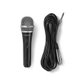 Wired Microphone | Cardioid | Detachable Cable | 5.00 m | 50 Hz - 15 kHz | 600 Ohm | -72 dB | On/Off switch | Travel case included | Metal | Black / Grey