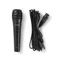 Wired Microphone | Cardioid | Detachable Cable | 5.00 m | 80 Hz - 12 kHz | 600 Ohm | -75 dB | On/Off switch | Travel case included | ABS / Aluminium | Black
