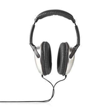Over-Ear Wired Headphones | Cable length: 2.70 m | Volume control | Black / Silver