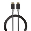 DisplayPort Cable | DisplayPort Male | DisplayPort Male | 4K@60Hz | Gold Plated | 2.00 m | Round | PVC | Anthracite / Grey | Box