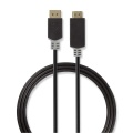 DisplayPort Cable | DisplayPort Male | HDMI™ Connector | 4K@30Hz | Gold Plated | 2.00 m | Round | PVC | Anthracite | Box