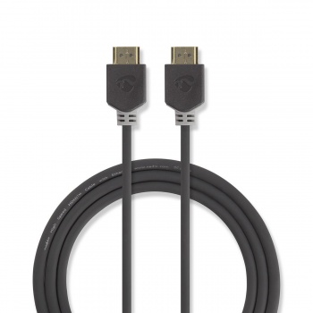 High Speed HDMI™ Cable with Ethernet | HDMI™ Connector | HDMI™ Connector | 4K@30Hz | ARC | 10.2 Gbps | 20.0 m | Round | PVC | Anthracite | Window Box