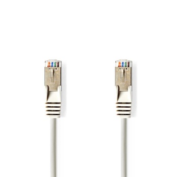 CAT5e Network Cable | SF/UTP | RJ45 Male | RJ45 Male | 1.50 m | Round | PVC | Grey | Envelope