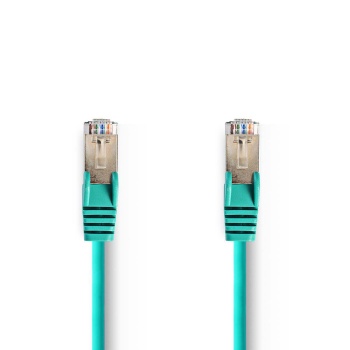 CAT5e Network Cable | SF/UTP | RJ45 Male | RJ45 Male | 3.00 m | Round | PVC | Green | Polybag