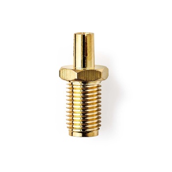 SMA Adapter | SMA Female | TS9 | Gold Plated | 50 Ohm | Straight | Copper | Gold | 2 pcs | Envelope